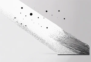 simple dots in a line tattoo idea