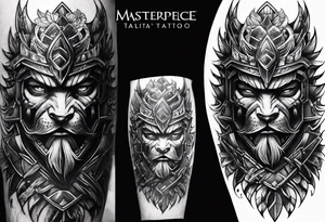 heavy armor tattoo idea