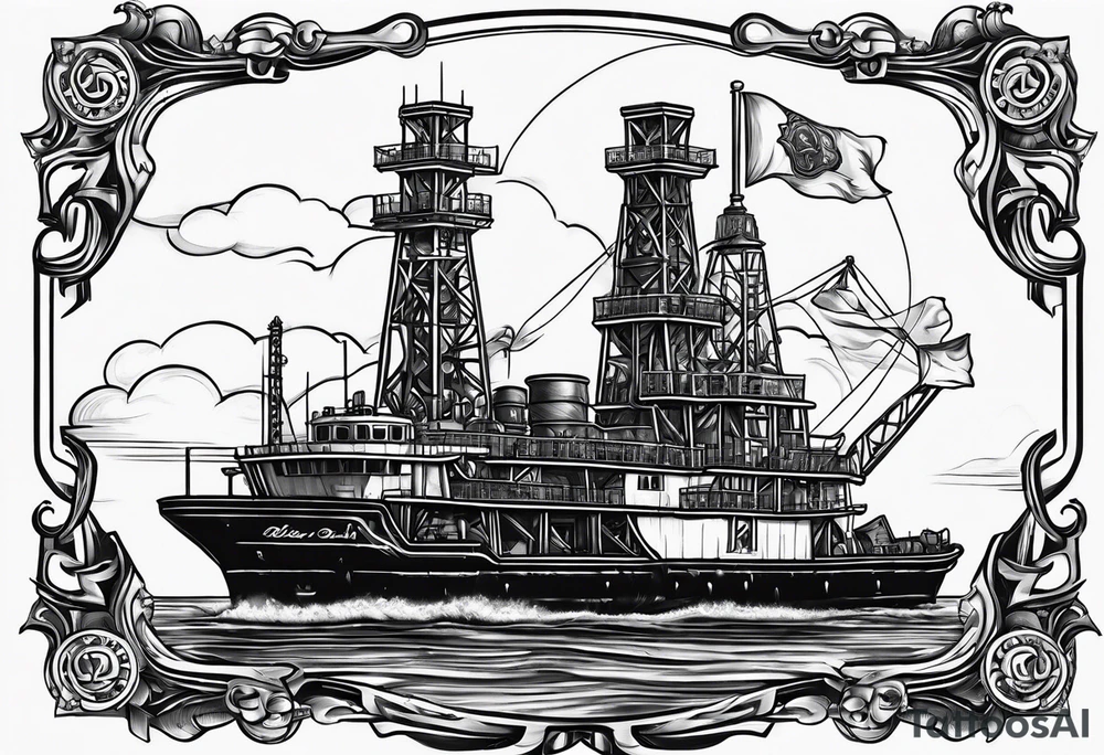 Texas,  oil rig,  Irish tattoo idea
