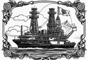 Texas,  oil rig,  Irish tattoo idea