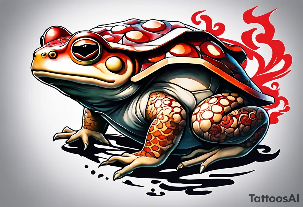 Jiraiya Naruto Gamakichi toad tattoo idea