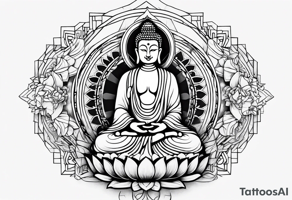 Bhudda small tattoo idea