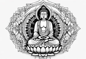 Bhudda small tattoo idea