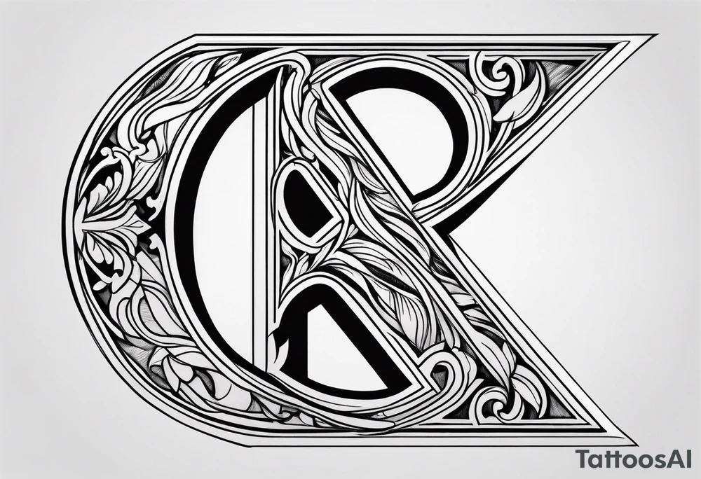 R G initial tattoo idea