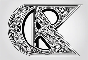 R G initial tattoo idea