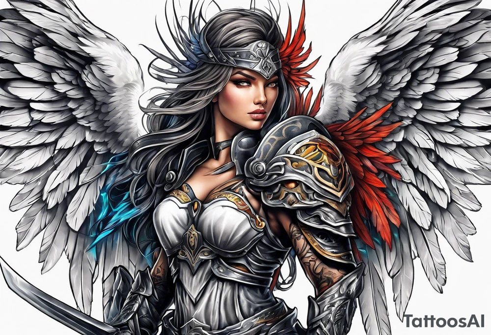 Warrior Angel tattoo idea