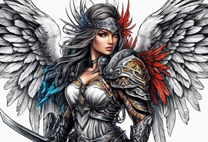 Warrior Angel tattoo idea
