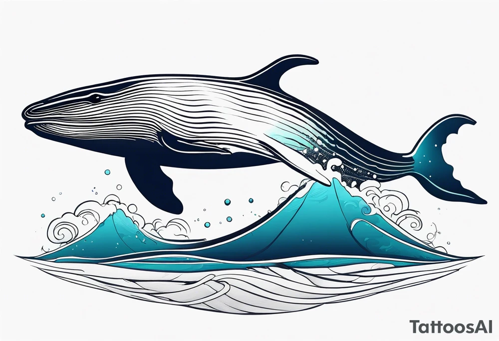 Humpback whale tattoo idea