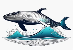 Humpback whale tattoo idea