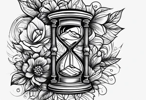 carpe diem hour glass tattoo idea