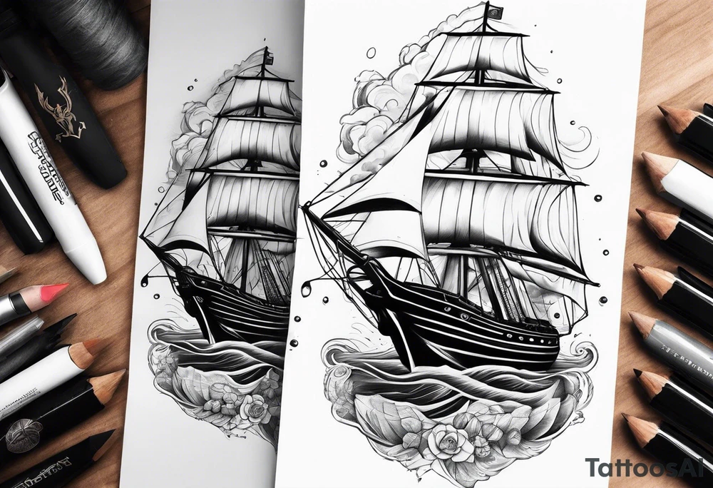 make a full sleeve nautical tattoo design tattoo idea