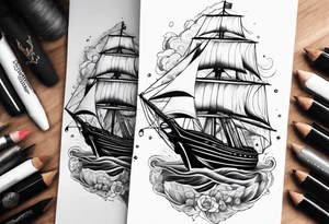 make a full sleeve nautical tattoo design tattoo idea