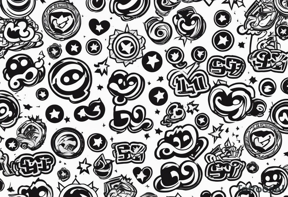 Dollar signs tattoo idea