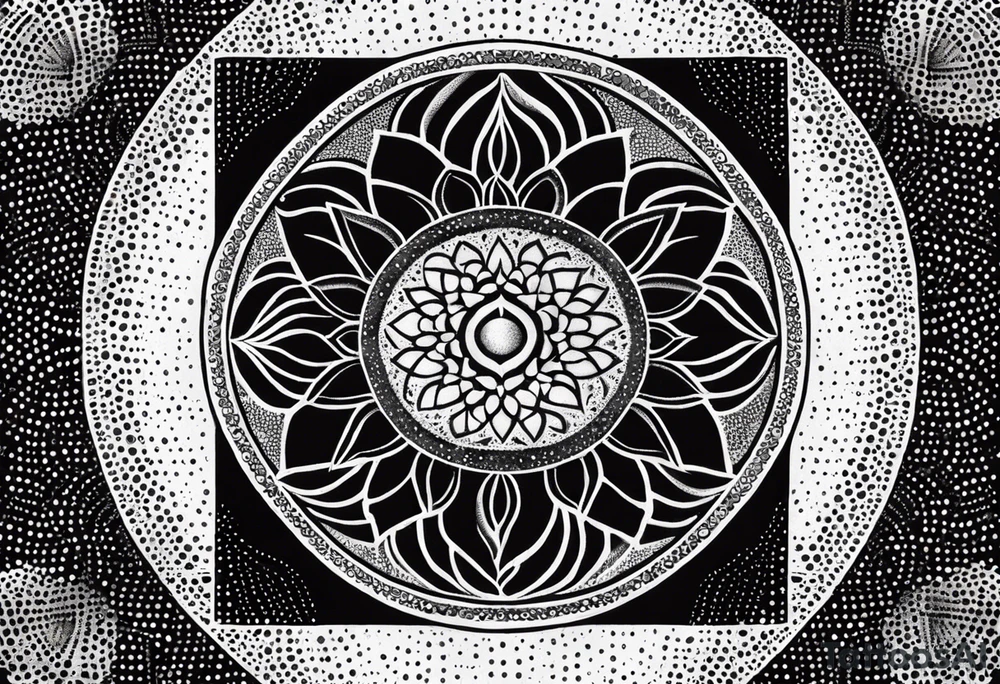 kali mandala, sacred geometry tattoo idea