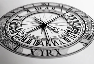 Simple Roman numerals of December 27th 1950 for a forearm tattoo idea
