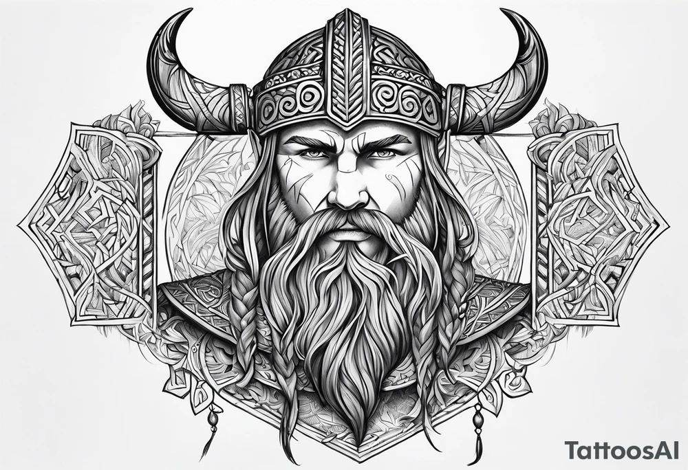 Viking, pfern, paganism tattoo idea