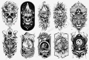 men’s arm sleeve tattoo idea