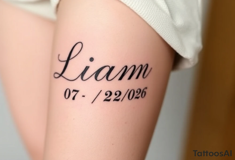 Liam 
07/20/26 tattoo idea