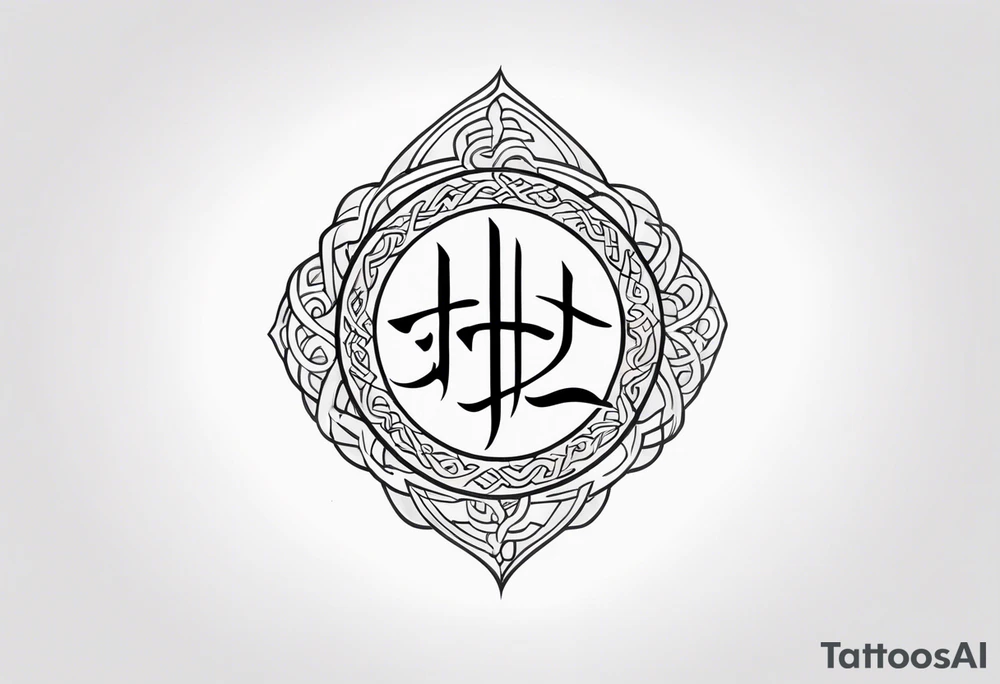 baybayin Filipino vertical tattoo tattoo idea
