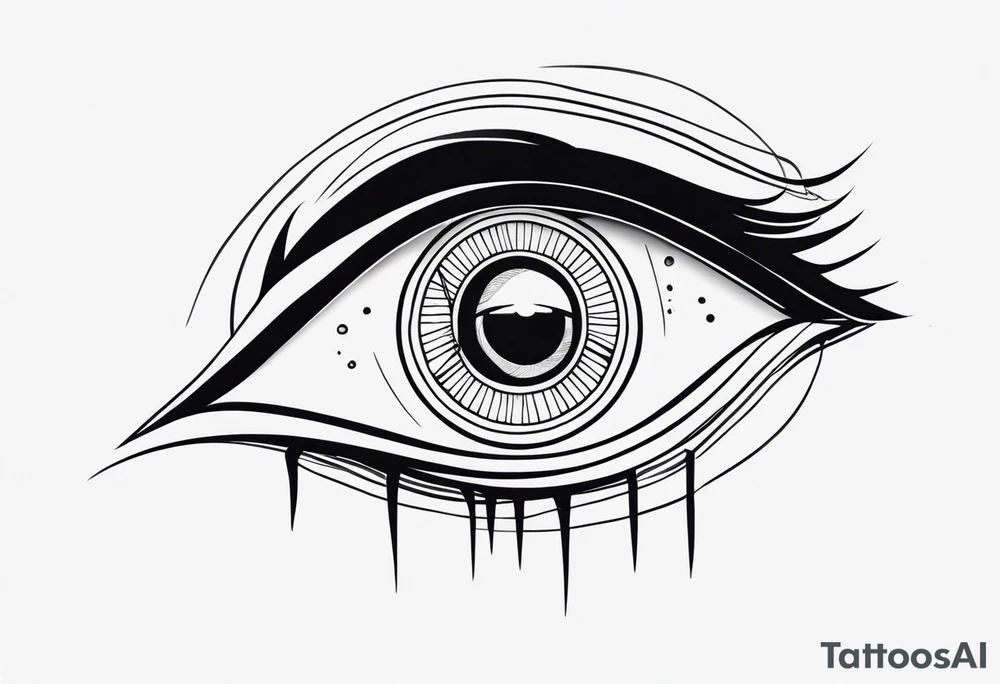 Surreal Eye tattoo idea