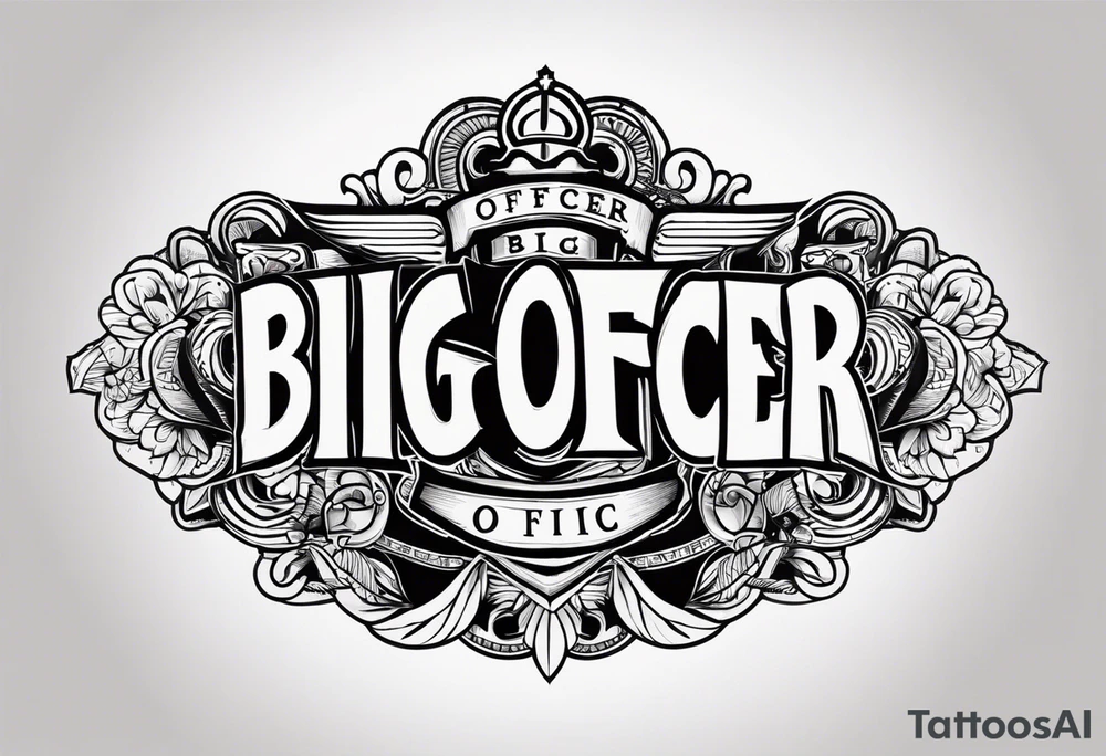 Officer Big Dick tattoo idea