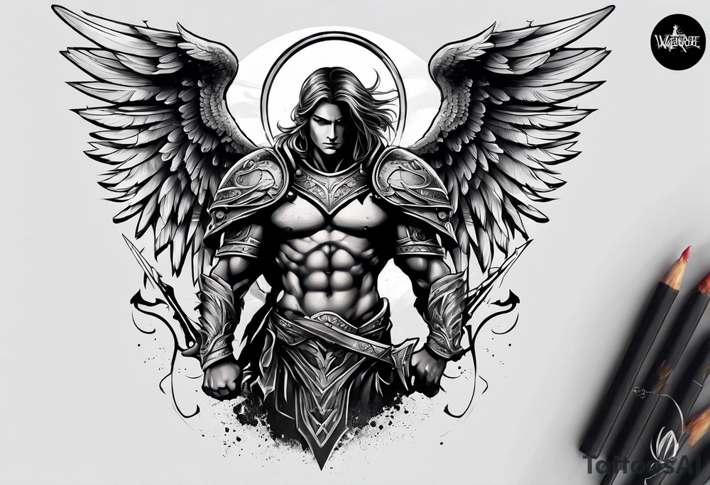 Warrior Angel tattoo idea