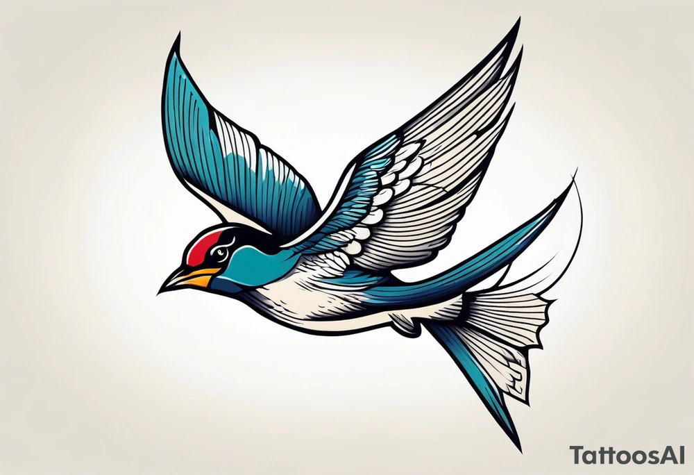 swallow american traditional tattoo idea