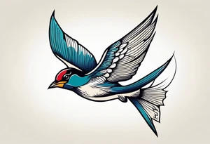 swallow american traditional tattoo idea