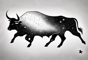 Taurus constellation stars only tattoo idea