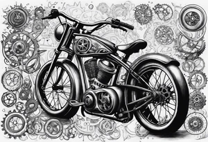 Bicycle gear tattoo idea
