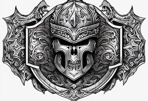 Warrior, shield, brotherhood, loyalty tattoo idea