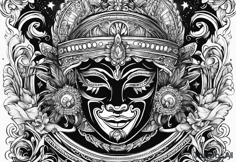 New Orleans, Mardi Gras, outer space tattoo idea