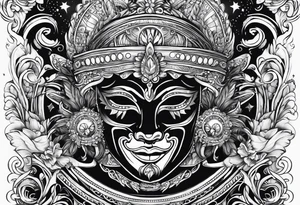 New Orleans, Mardi Gras, outer space tattoo idea