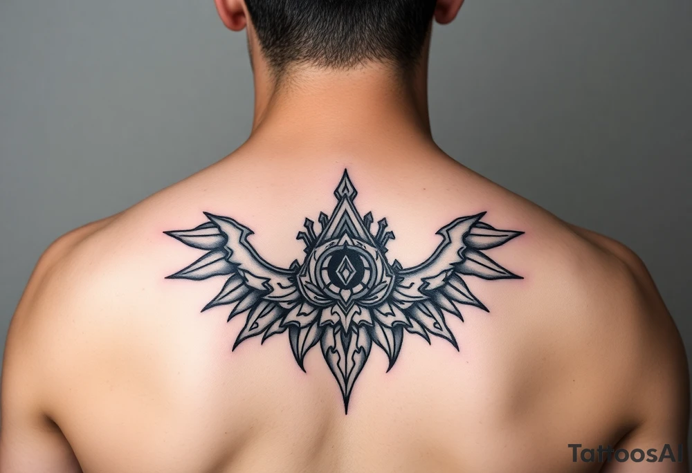 negative space tattoo inspired by the tulum tattoo idea