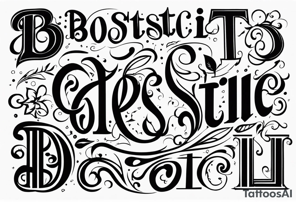 BOSTIC tattoo idea