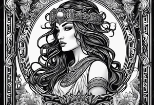 Tarot card and Medusa tattoo idea