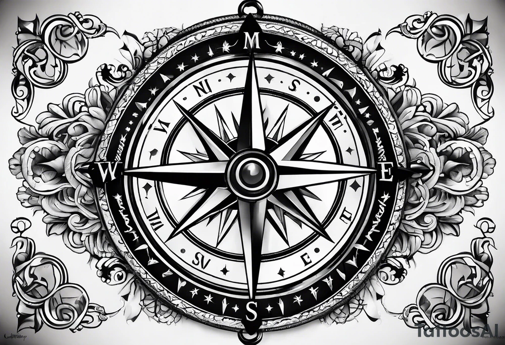 Compass mind compass tattoo idea
