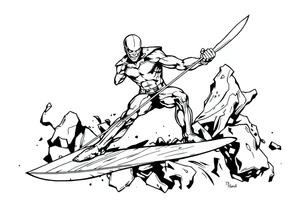 Silver Surfer comic accurate tattoo idea