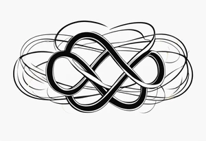 The phrase TB5 surrounded by double infinity symbol tattoo idea