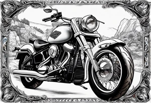 Traditional style incorporating world travel, Texas, Colorado and motorcycles tattoo idea