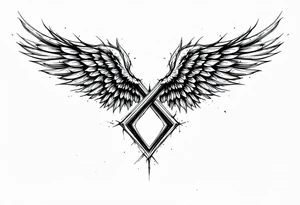 Infinity Loop made of wings tattoo idea