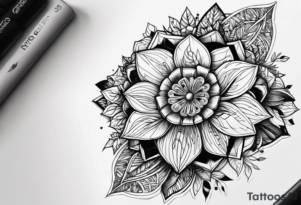 Квадрат сварога в славянском стиле tattoo idea