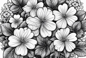 A clover with mama tattoo idea
