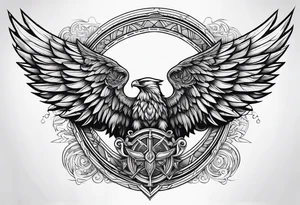 valkyrie wings symbol tattoo idea