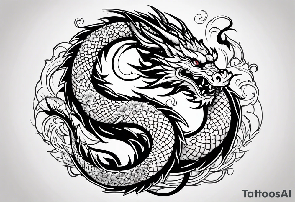 Haku Dragon tattoo idea