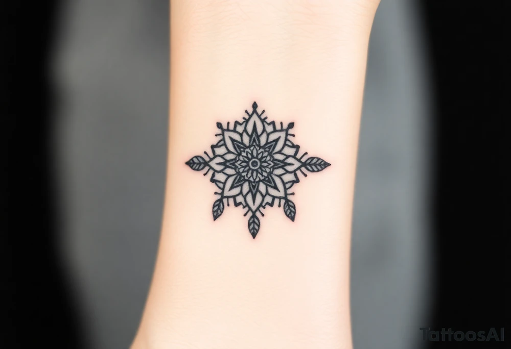 spiritual feathers ornamental mandala indian shaman rune tattoo idea