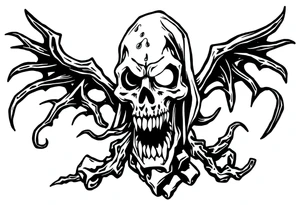 Black plague tattoo idea