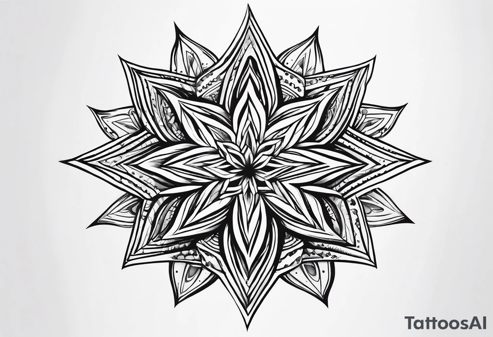 simple star tattoo idea