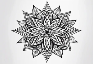 simple star tattoo idea