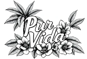 Pura Vida tattoo idea